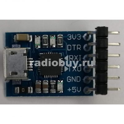 Преобразователь USB — UART на CP2102, micro USB, 6pin