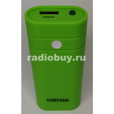 Корпус Power Bank для 2-х аккумуляторов 18650 с фонариком, 95х45х23