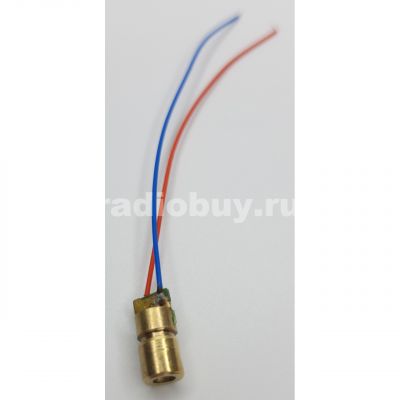 Лазерная головка 5V, 650nm, 5mW, 6x13мм