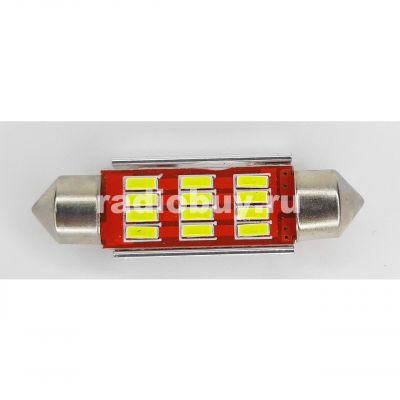 Светодиодная автолампа C5W 39мм, 12SMD, 4014