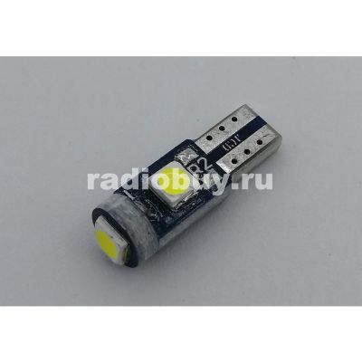 Светодиодная автолампа Т5, 12V, 3LED, белая