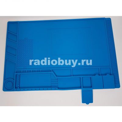 Теплоизоляционный паяльный коврик 450х300 с магнитными зонами