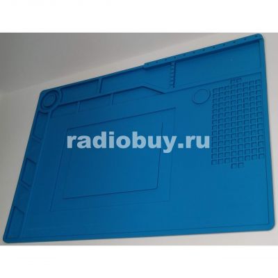 Теплоизоляционный паяльный коврик 389х269 с магнитными зонами
