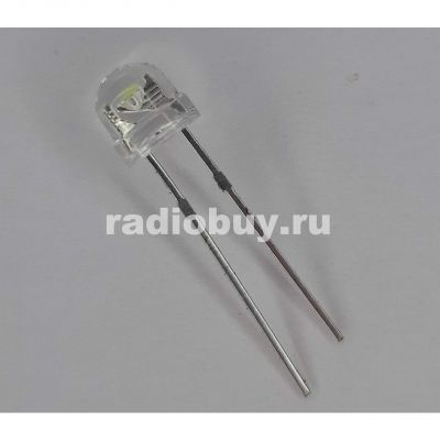 Светодиод 4,8мм, белый холодный