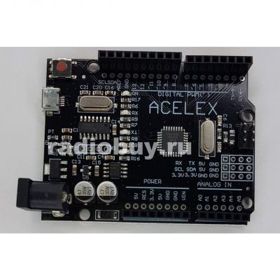 Arduino Uno R3, micro-usb