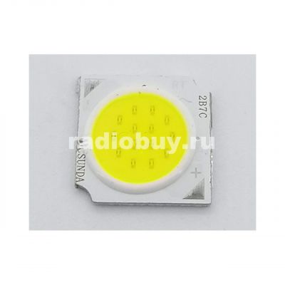 Светодиодная COB матрица 3W, 9-10V, 250mA, белый