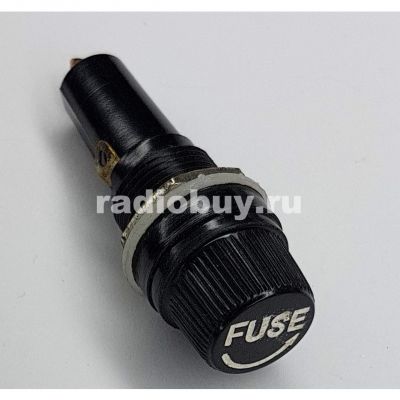 Держатель предохранителя fuse, на панель 5x20мм