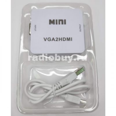 Video converter HD VGA-HDMI+AUX