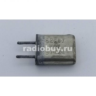 Кварц 62,87Мгц, металл