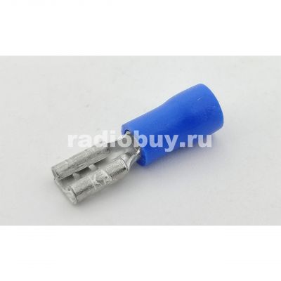 Гнездо плоское изолированное 4,8х5,6, синий