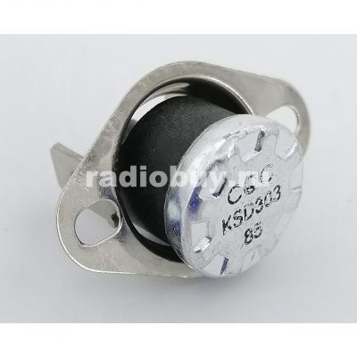 Термореле KSD303 70°C, 10A, 250V с кнопкой сброса