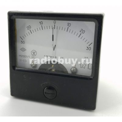 Вольтметр М2001/, 30-0-30V, 2,5, 60x60