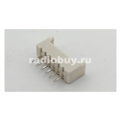 Вилка 53047-0610 на плату, шаг 1.25мм, прямая