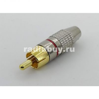 Разъем RCA штекер, RP-213, красный