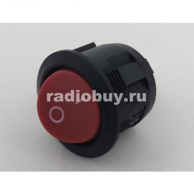 Переключатель KCD1-101-5-c3/2P, красный (on-off)