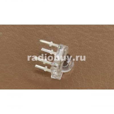 Светодиод 5мм, 4 ноги (пиранья), жёлтый
