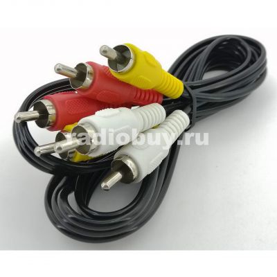 Кабель 3RCA-3RCA - 1м