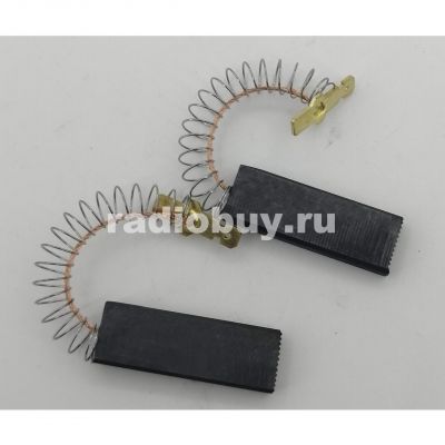 Электроугольная щетка 5x12,5x36, поводок, пружина, клемма-папа, для стиральных машин, 2шт