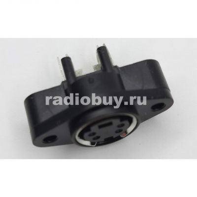Гнездо mini DIN 4 pin (S-VHS) пластик на корпус