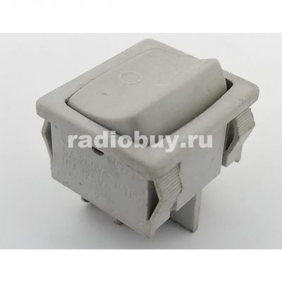 Минипереключатель MRS-201-4 (KCD5), серый, без подсветки (on-off)