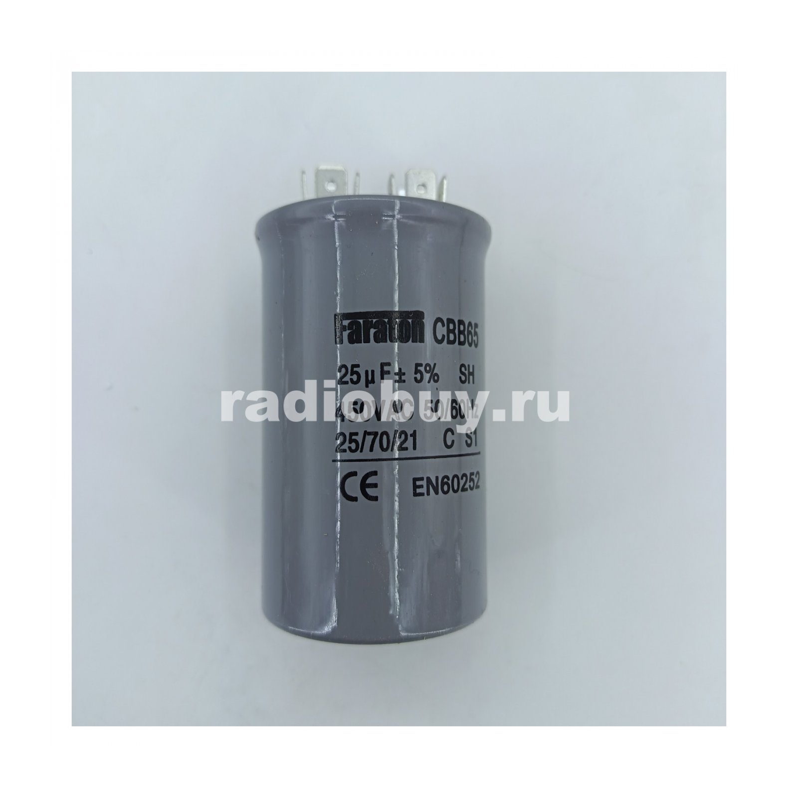 Пусковой 25mf x 450 VAC, CBB-65-A, клеммы